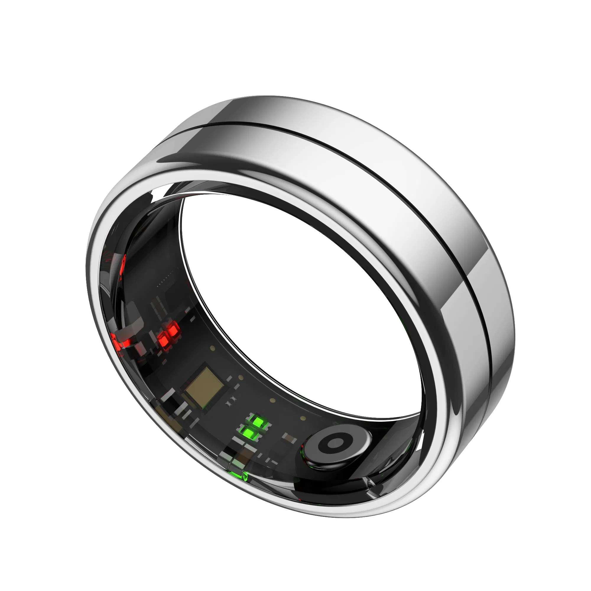 ODM Intelligent Health Smart Ring for Couples Stainless Steel Sleep Heart Rate Blood Pressure Monitor Android APP Control