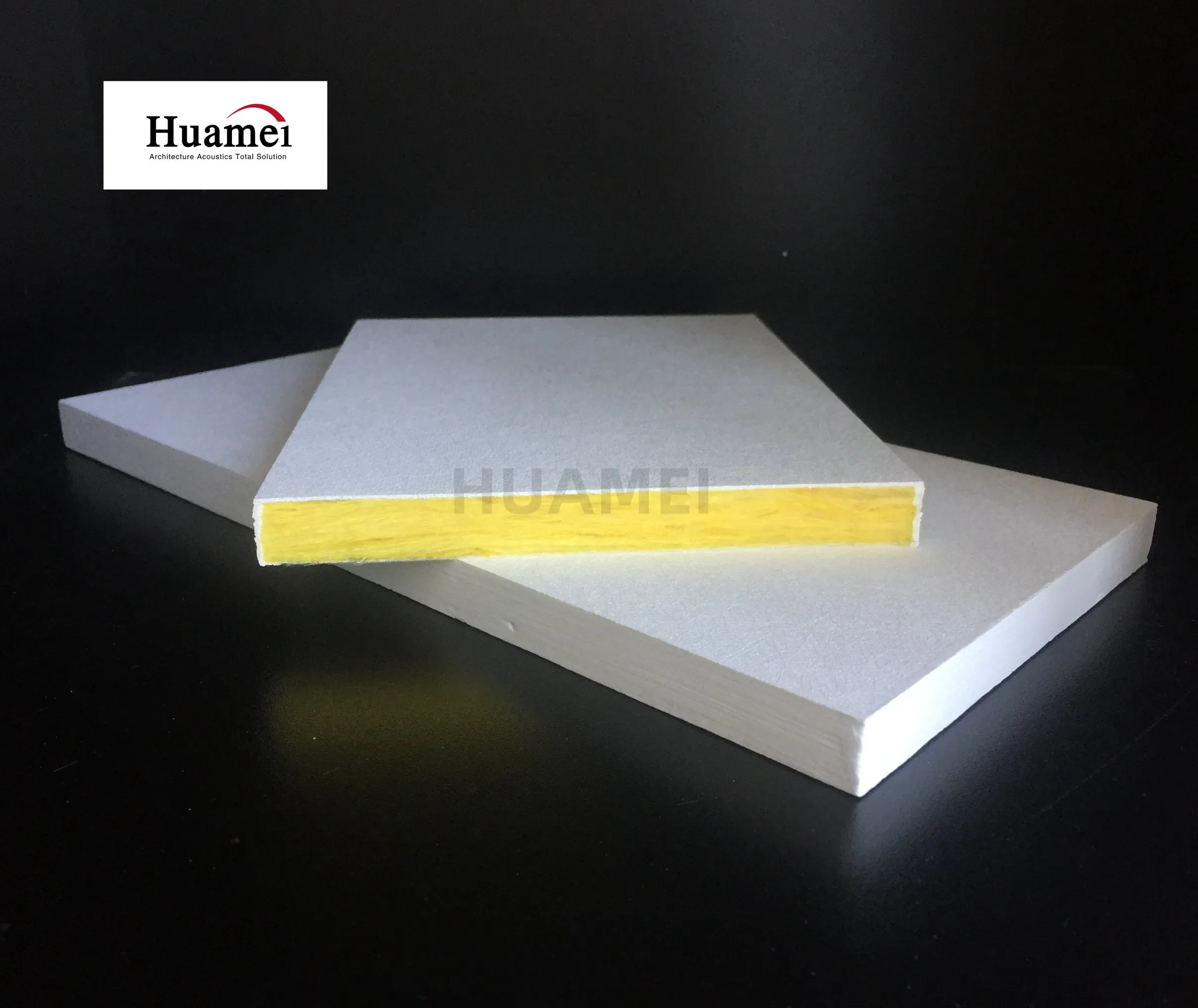 Rock Wool Acoustic Ceiling Panels Sound Absorbing Ceiling Board Material Fiberglass Ceilings