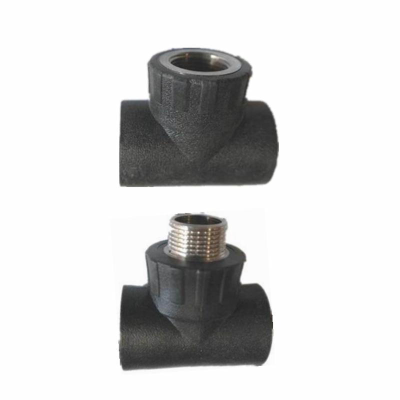 20mm 25mm 32mm PE Male Tee Femal Tee