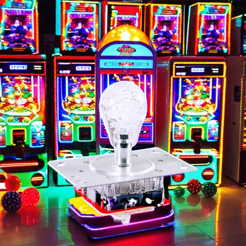 Джойстик для игрового автомата с подсветкой и прозрачным шаром