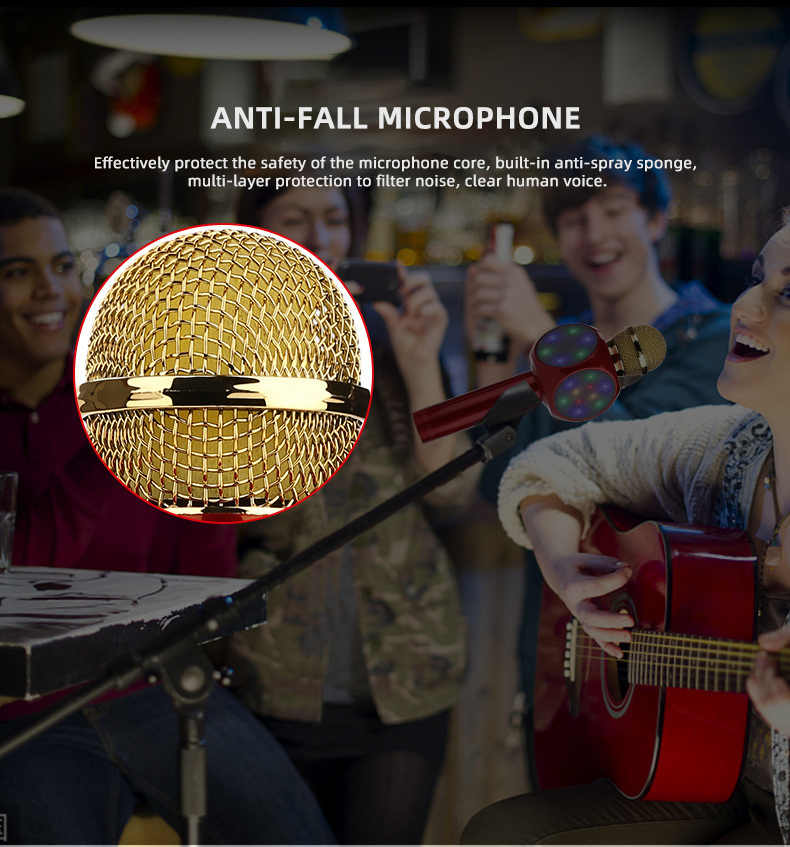 Детский караоке-микрофон с микшером