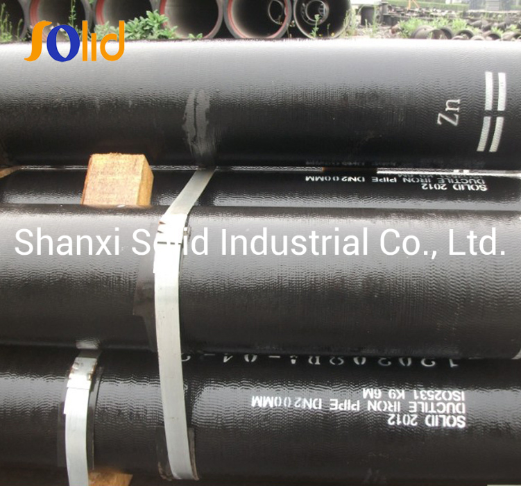 Galvanized Cement Lined Epoxy Coated ISO2531 Ductile Iron Pipe