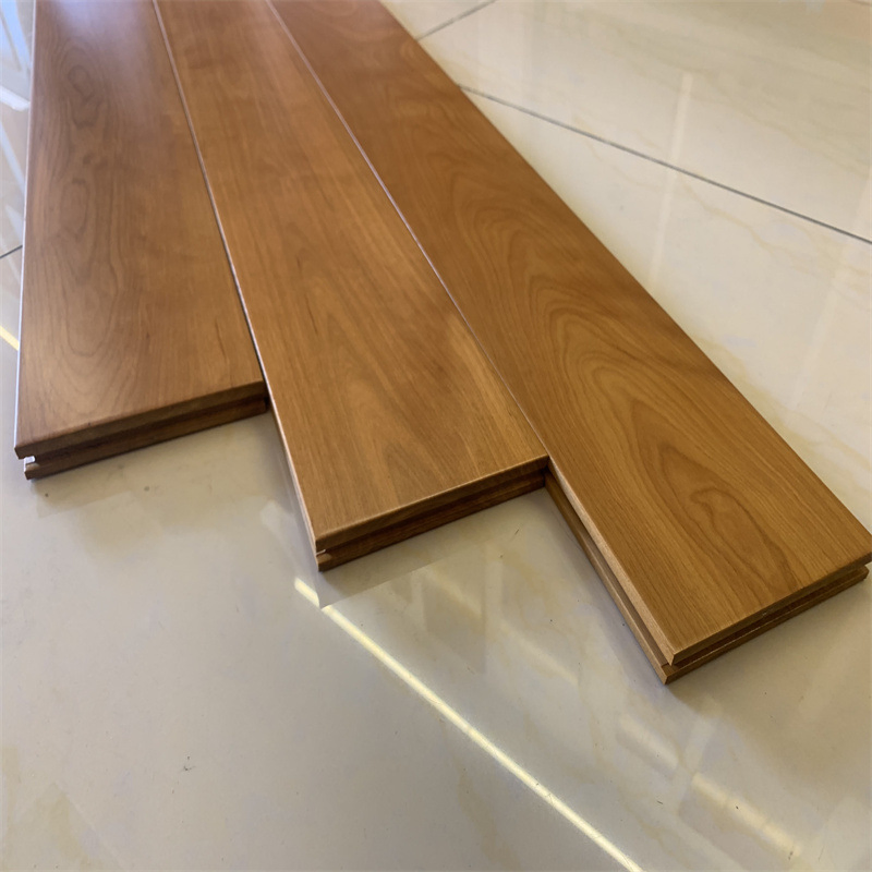 Log Color Light Luxury Home Bedroom 18mm Solid Wood Floor 0749