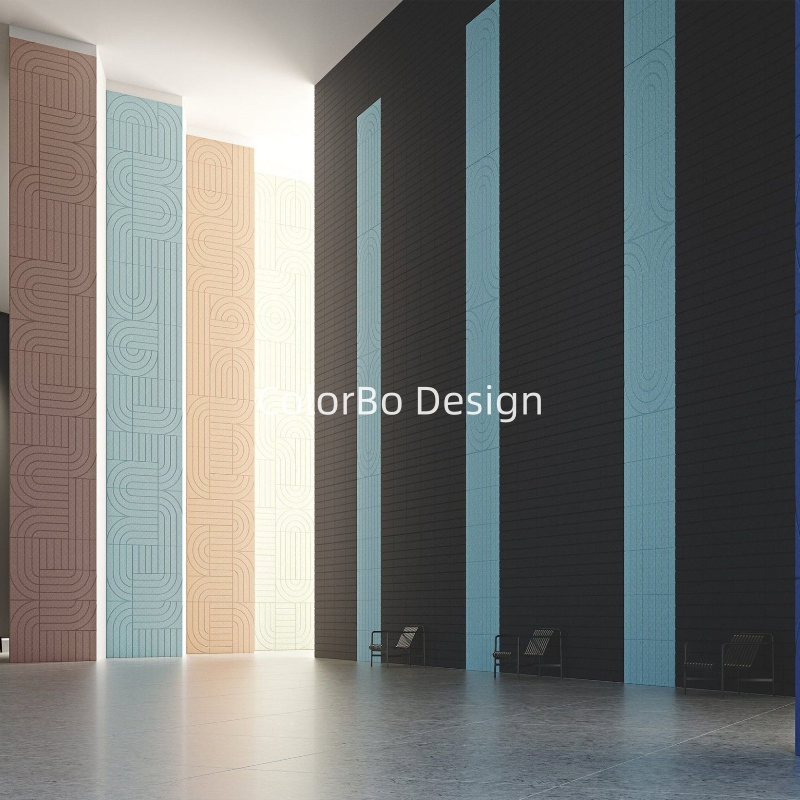 Carton Packed Eco Friendly Wood Cement Panel Acoustic Wall Tiles
