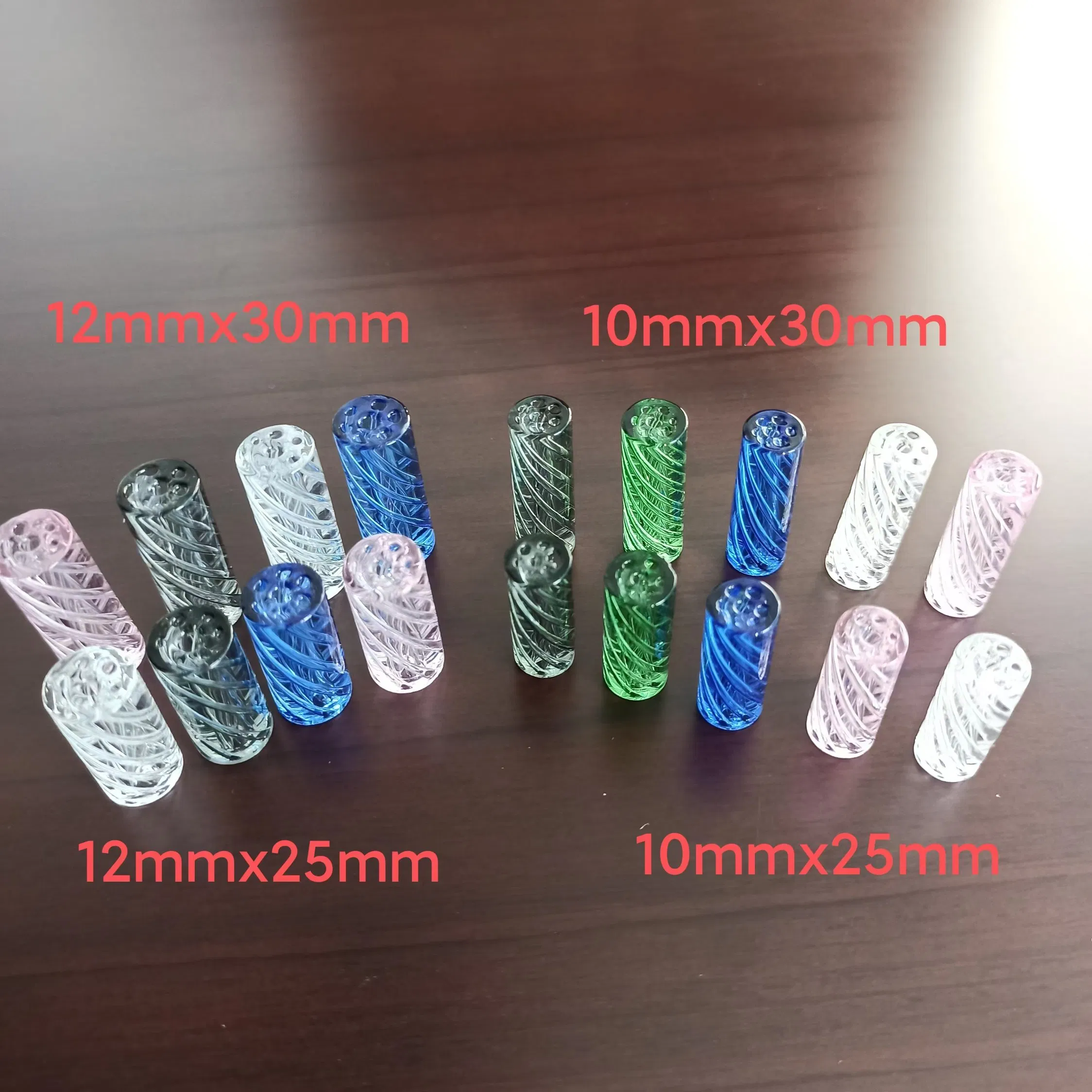 Custom Logo Multicolour 6 Holes Glass Tips