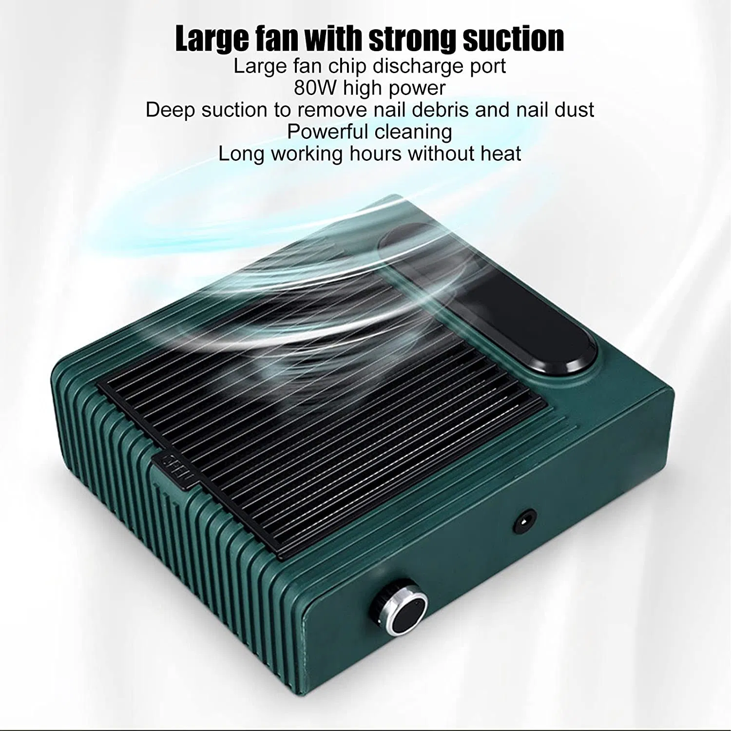 Professional 80W Powerful Speed Adjustable Heat Disipatable Nail Dust Collector