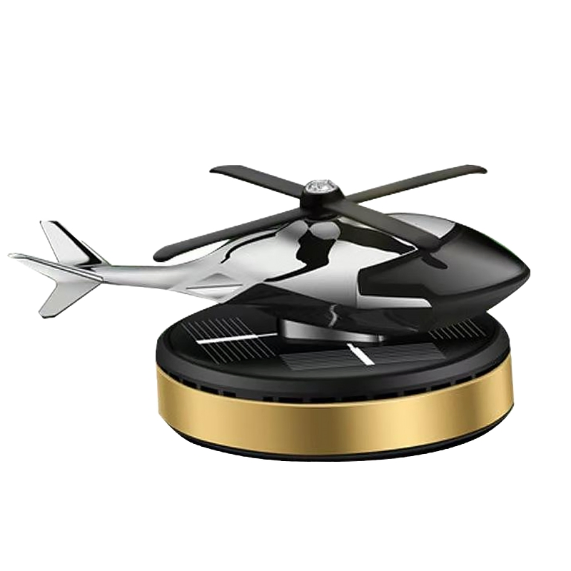 Solar Rotary Airplane Ornament Car Aromatherapy Wholesale Creative Fighter Decorative Car Perfume Car Air Freshener