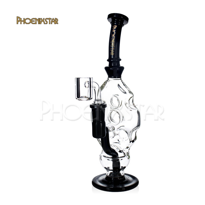 Phoenix Star 10 Inches Mixed Colors Bubbler Smoking Glass Water Pipe Wholesale