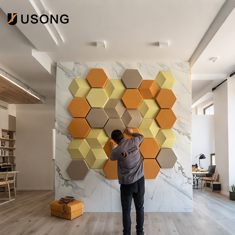 Usong Hexafire B1 Acoustic Panel - Polyester Fiber 300mm