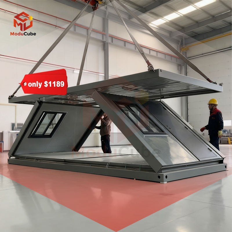 Fast Installation 20FT Z Type Folding House Casas Modulares Sandwich Panel Mobile Home Casa Prefabricada Prefabricated Home for Mining Camp Apartment Office