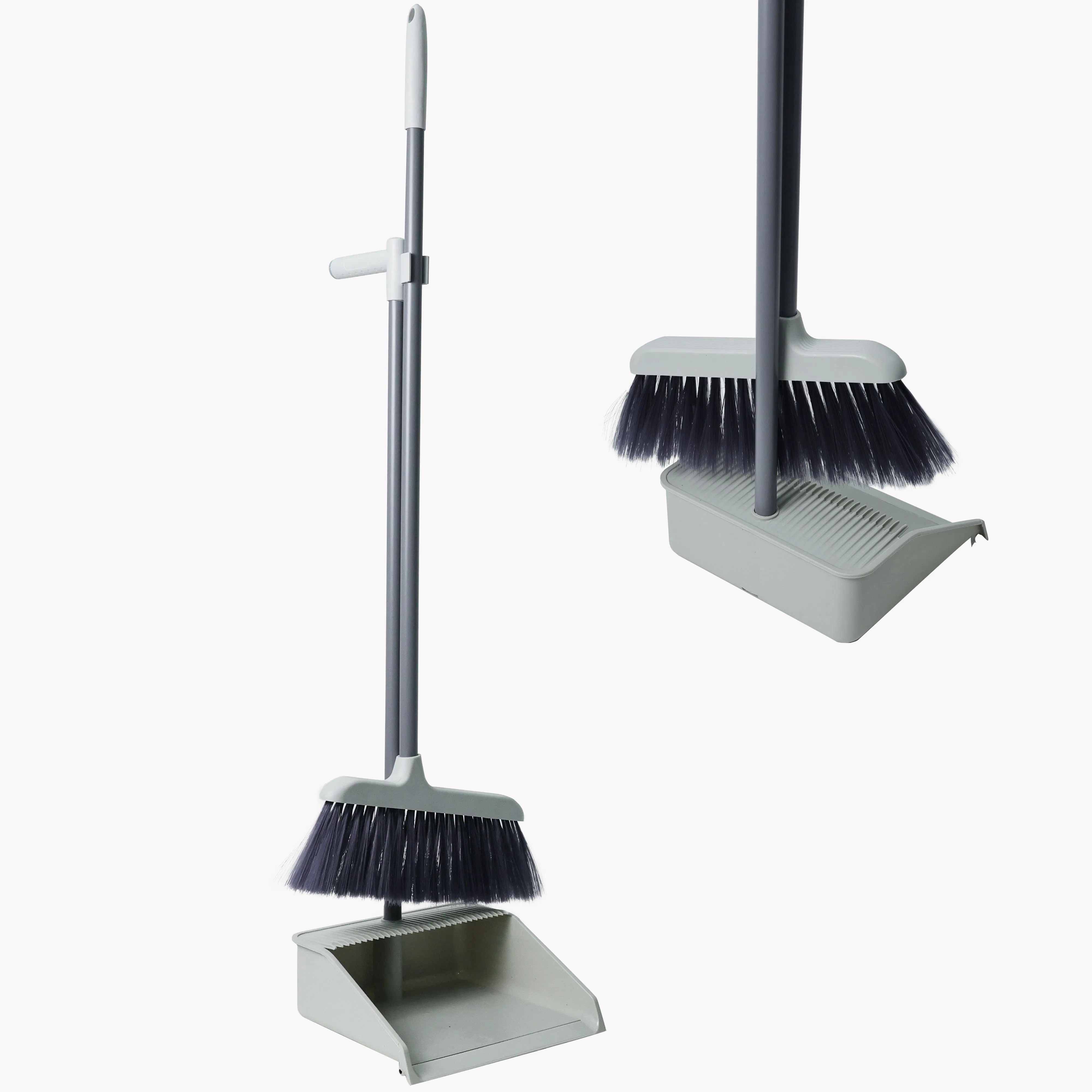 Household Cleaning Broom and Dustpan Set Soft Pet Bristle Dustpan Broom