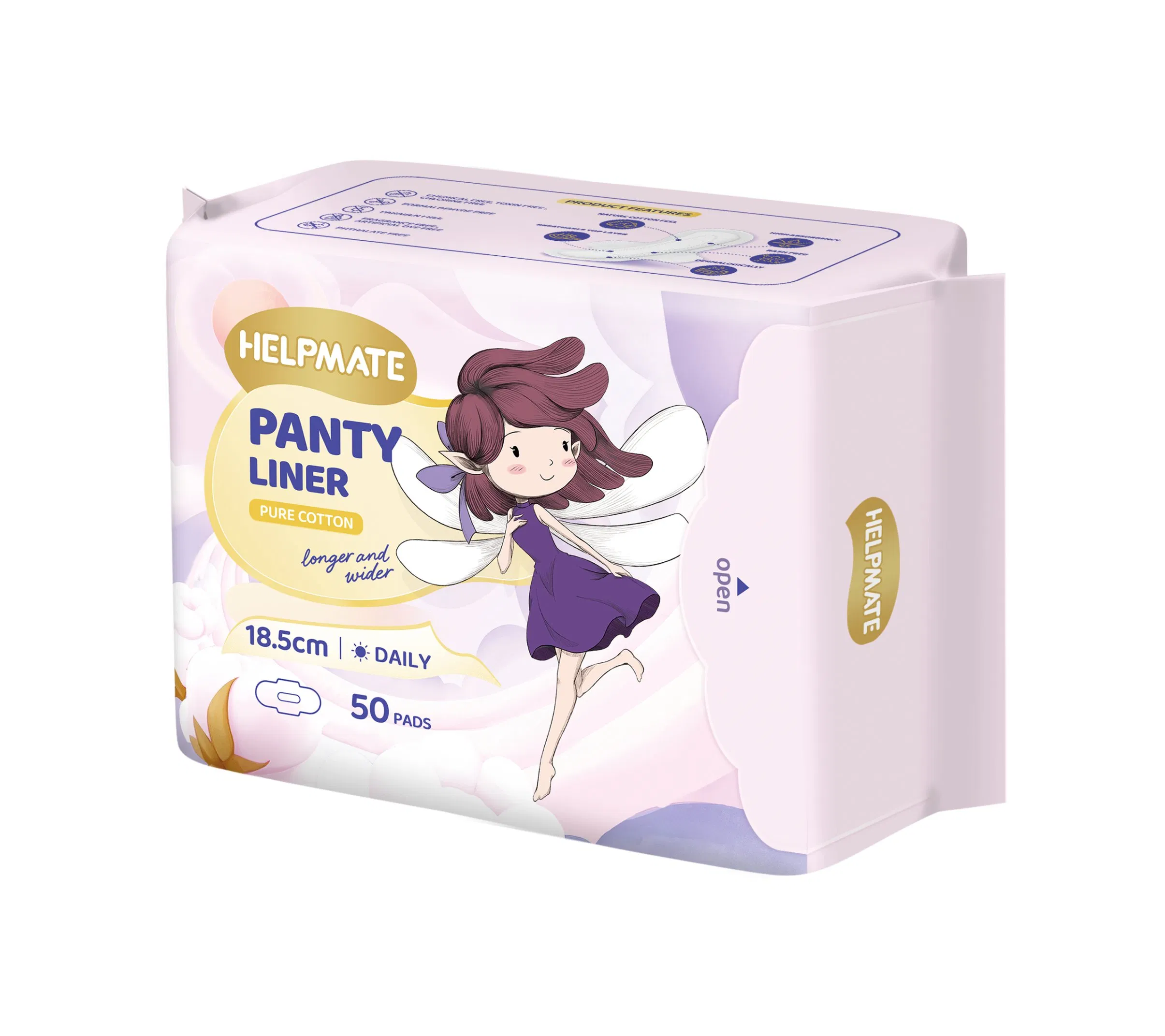 Japan Korea High Quality Free Sample Wholesale Factory Price Sanitary Napkin Pads OEM ODM Manufacturer in Quanzhou