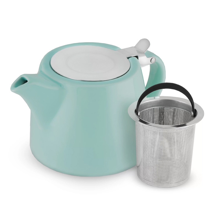 Ceramic Teapot with Stainless Steel Infuser