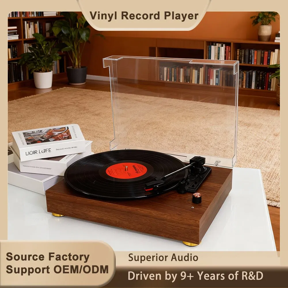 Виниловый проигрыватель TR104 Classic Wood с беспроводной акустикой