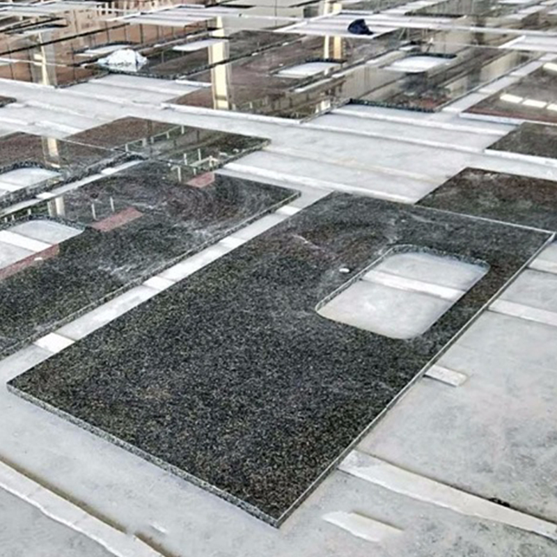 Verde Ubatuba Green Granite Slabs Kitchen Countertop