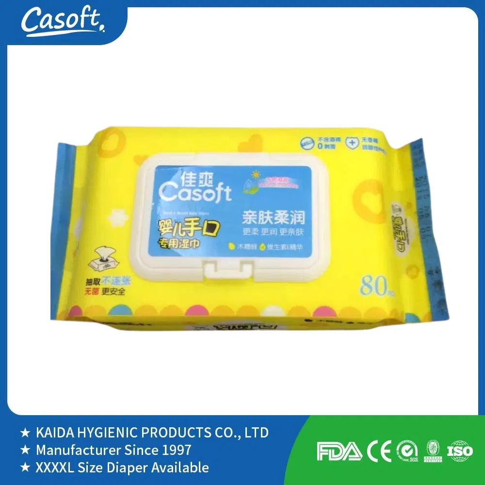 Casoft Top Selling OEM Factory Price High Quality Soft Skin Friendly Cleaning Baby Wipes Manufacturer in China