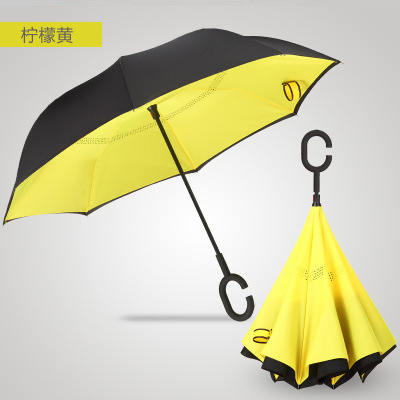 Зонт с С-образной ручкой и логотипом на заказ