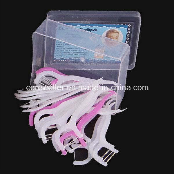 Disposable Plastic Dental Oral Floss Pick