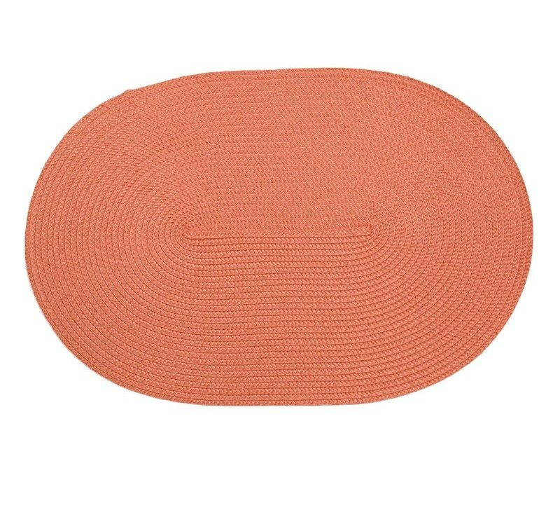Oval Shaped 17.3” L X 11.8” W PP Woven Placemat