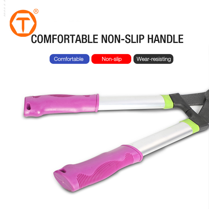 High Quality Manual Hand Pruner Scissor Carbon Steel Wavy Blades Garden Hedge Shear for Shaping Hedges Shrubs