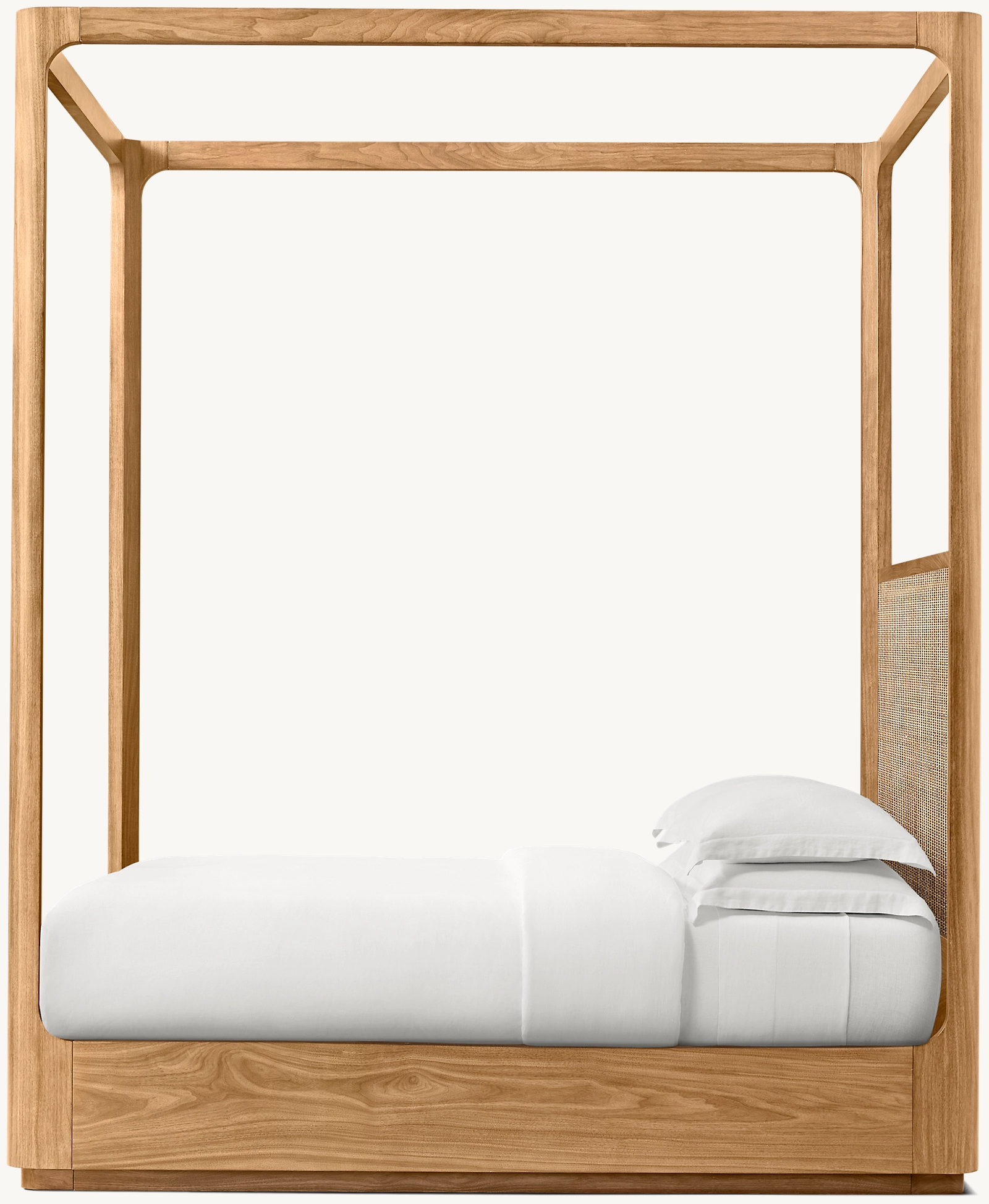 Кровать с балдахином массив дуба королевский размер