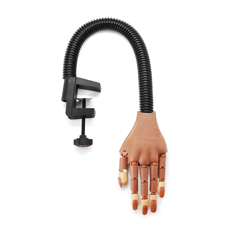 Flexible Manicure DIY Training Print False Nail Practice Hand for Salon