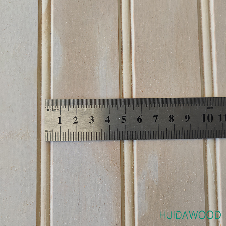 Фанера с пазами 1220x2440 мм, бумажное покрытие