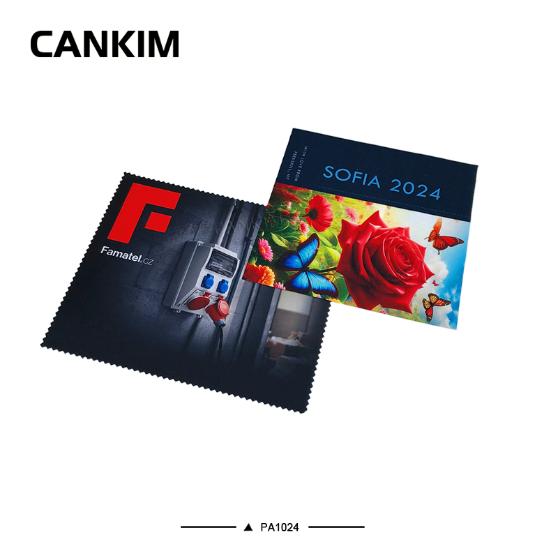 Custom Pattern Glasses Cloth Microfiber Glasses Cleaning Cloth Silver Cleaning Cloth