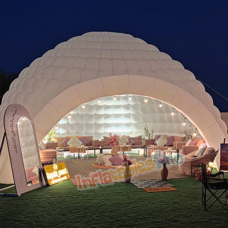All White Inflatable Umbrella Tent