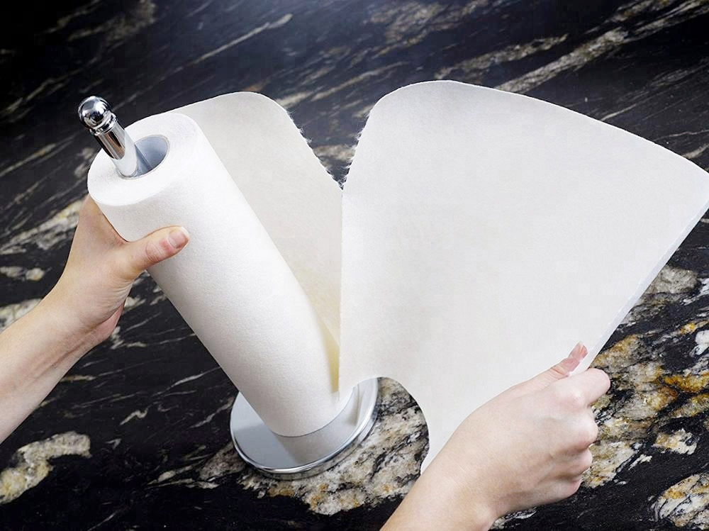 Wholesale Premium Quality 2-Layer Free Samples Jumboo Bamboo Tissue Paper Embossed Kitchen Paper Towel Roll