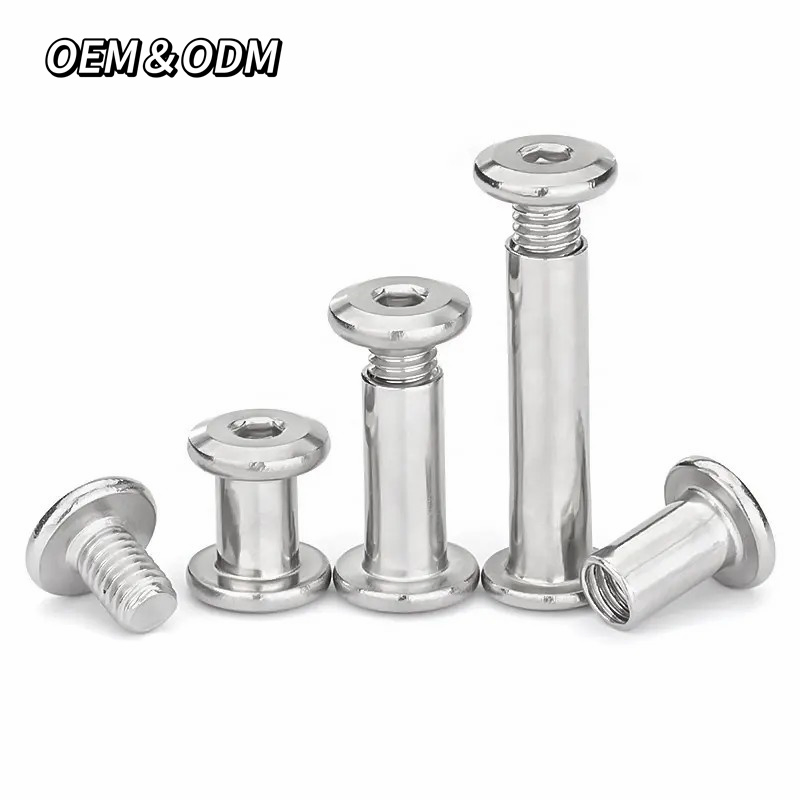 Metal Binding Chicago Screws Binding Post Rivet Head Male and Female Screw Chicago Screws