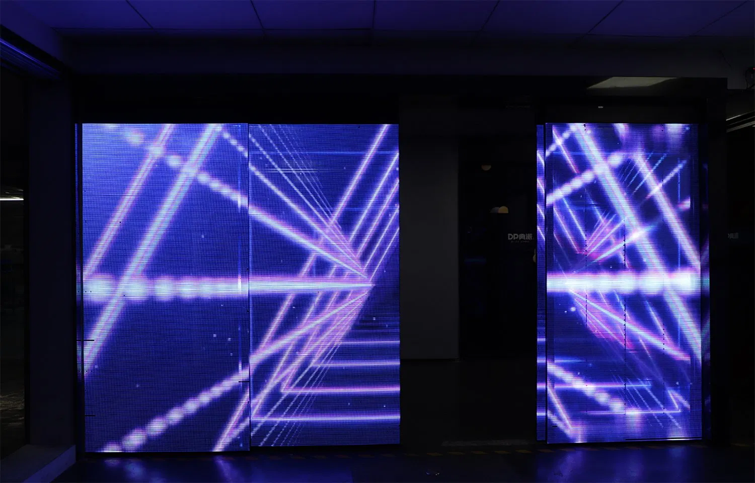 LED Screen Intelligent Control Automatic Door with Cloud Control System and Face Recognition