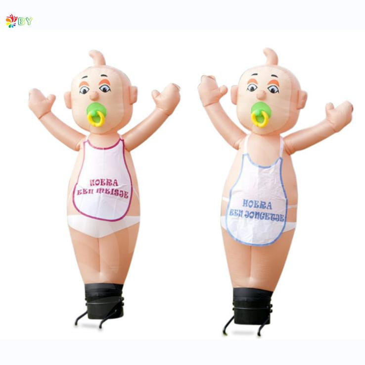 Display Cute Baby Boy Model Inflatable Balloons Custom Inflatable Holland Baby Balloon Cartoon Inflation Infant Shape Air Dancer Balloons