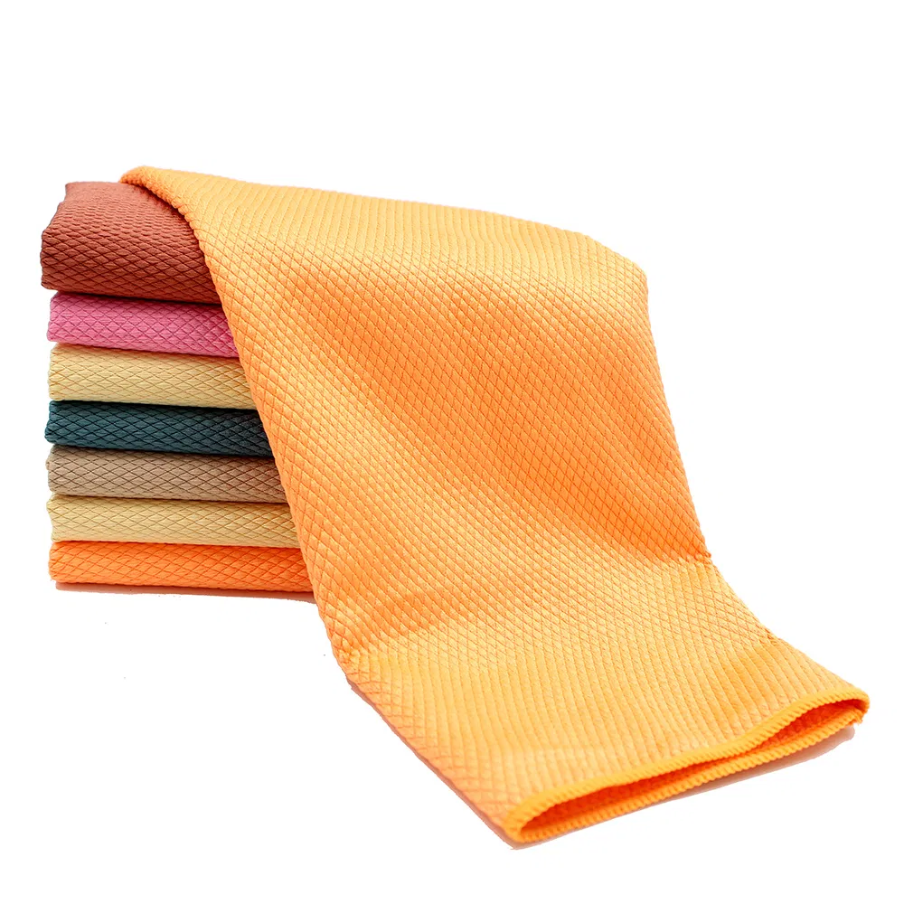 Micro Fiber Diamond Cleaning Cloth Wash Dish Towel Car Cleaning
