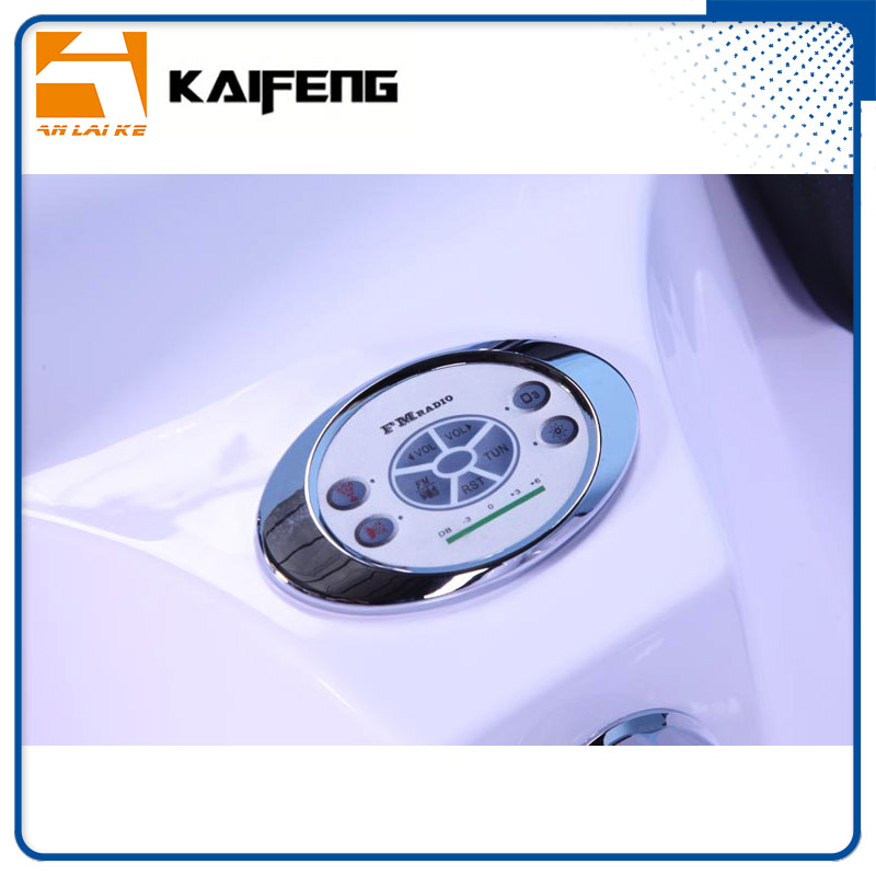 Modern Corner Bathroom Hydromassage Bath Tub Jacuzzis & Bubble for 2 Person (KF-633R)