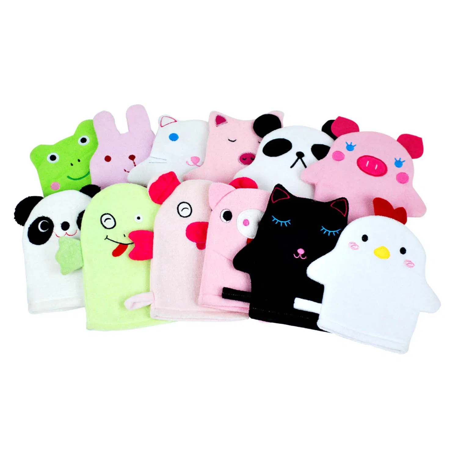 Animal Puppets Cloth Bath Shower Exfoliating Cleaning Mitt Wash Glove