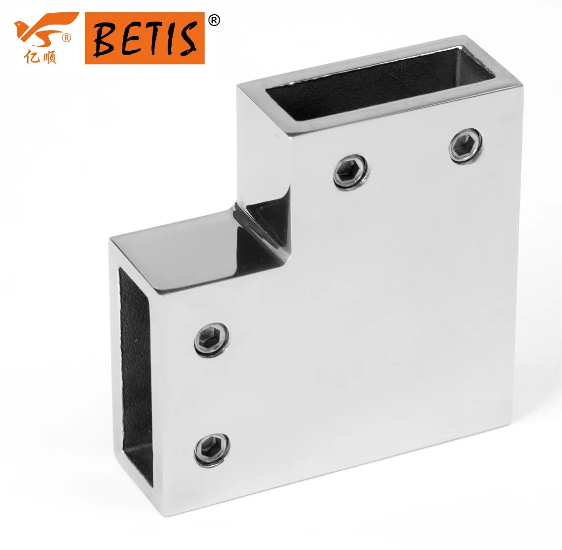 Shower Enclosure Hardware Header Pipe Fittings 304-Stainless-Steel Connecting Bracket
