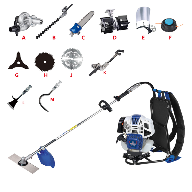 Premium 4-in-1 Gasoline Brush Cutter for Multi-Purpose Gardening