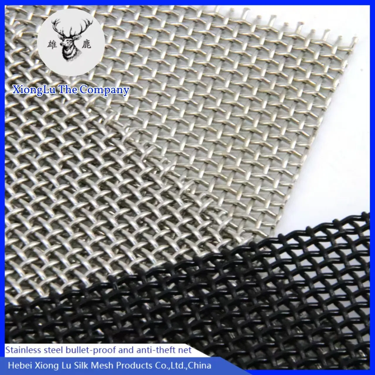 1m Diameter Black Stainless Steel Window Screen Insect -Proof Net