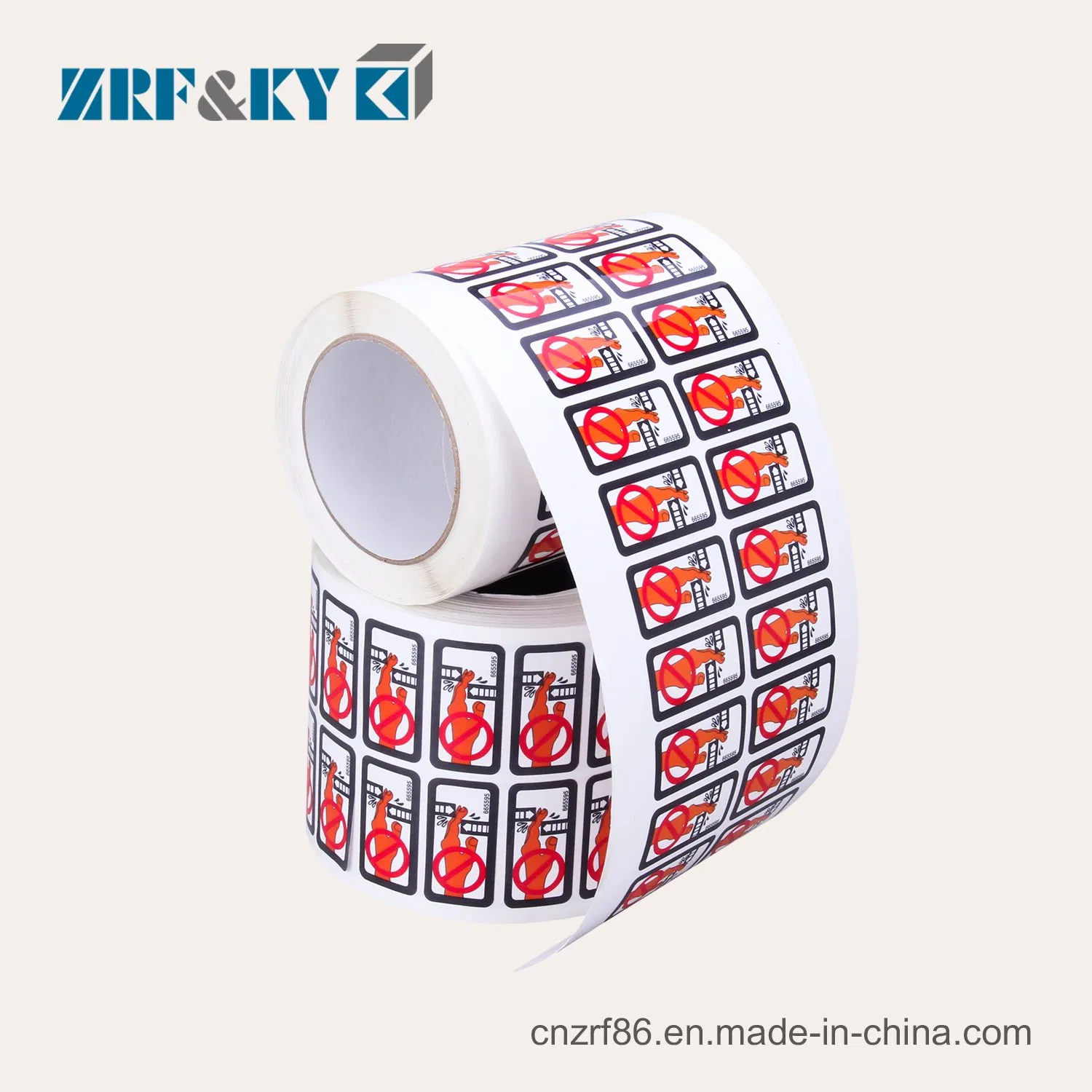 Custom Printable Bulk Warning Label Stickers Synthetic Paper Printing Wholesale