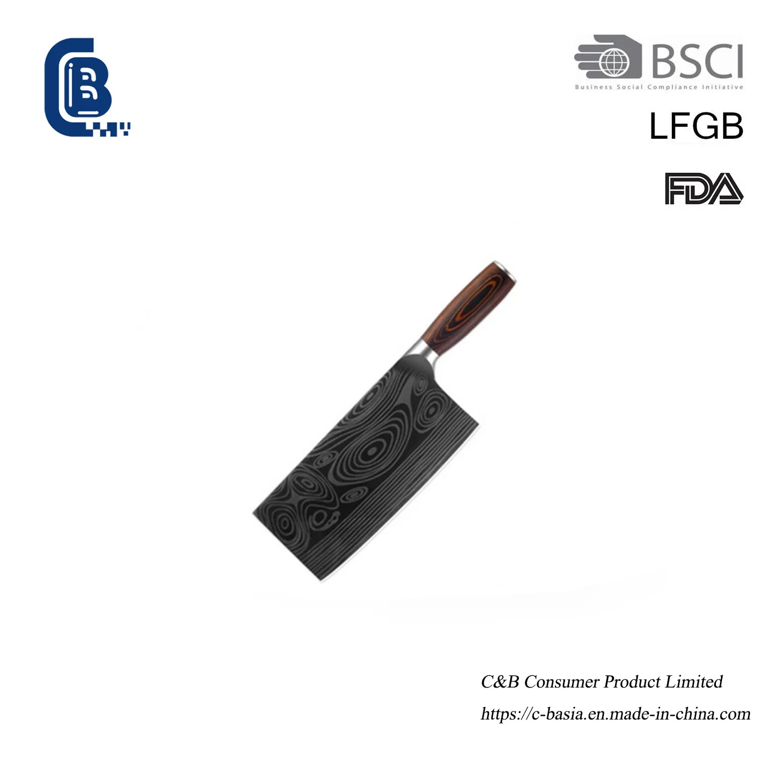 German High Carbon Steel Hammer Kitchen Knife Cutting Meat Vegetables Chef Knife