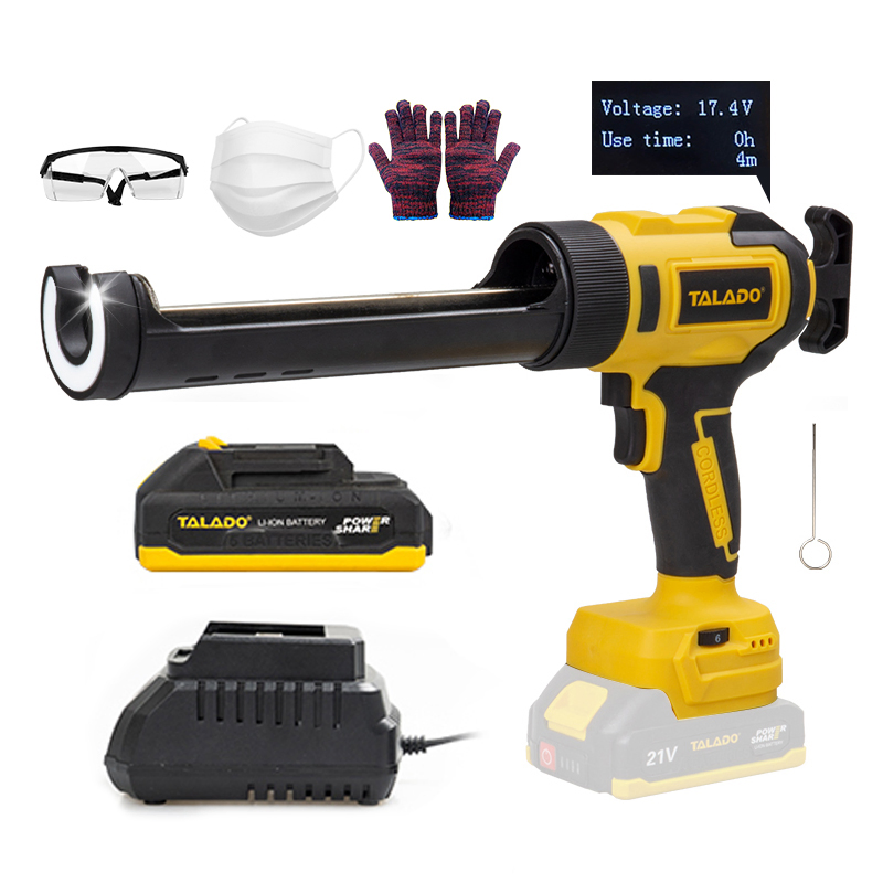 Термоклеевой пистолет TALADO 21V, желтый