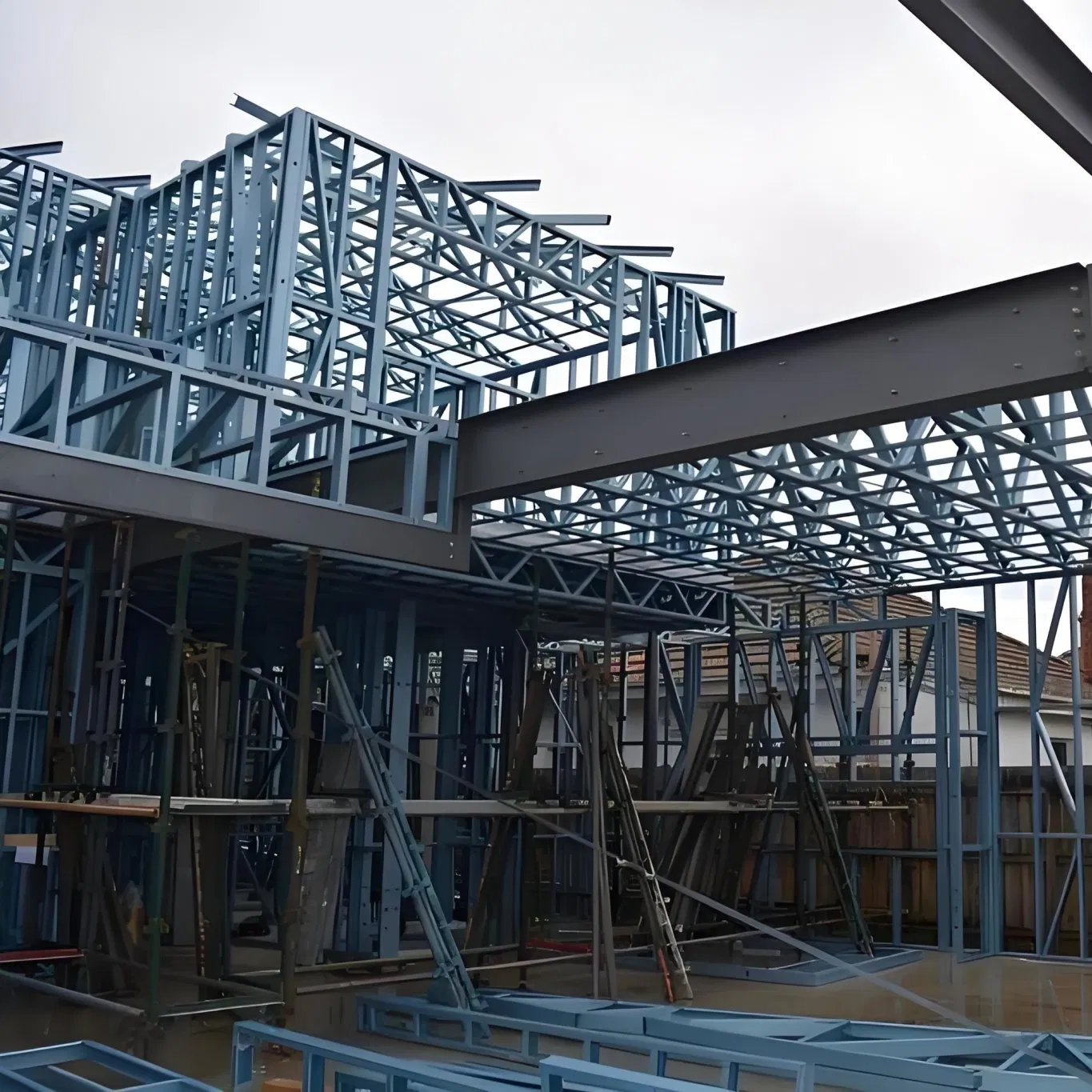 High-Tensile Q355b Heavy Steel Structure Frame for High-Rise Industrial Building