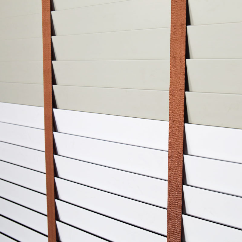 High Quality Vinyl Faux Wood Horizontal Blinds 50mm PVC Window Covering