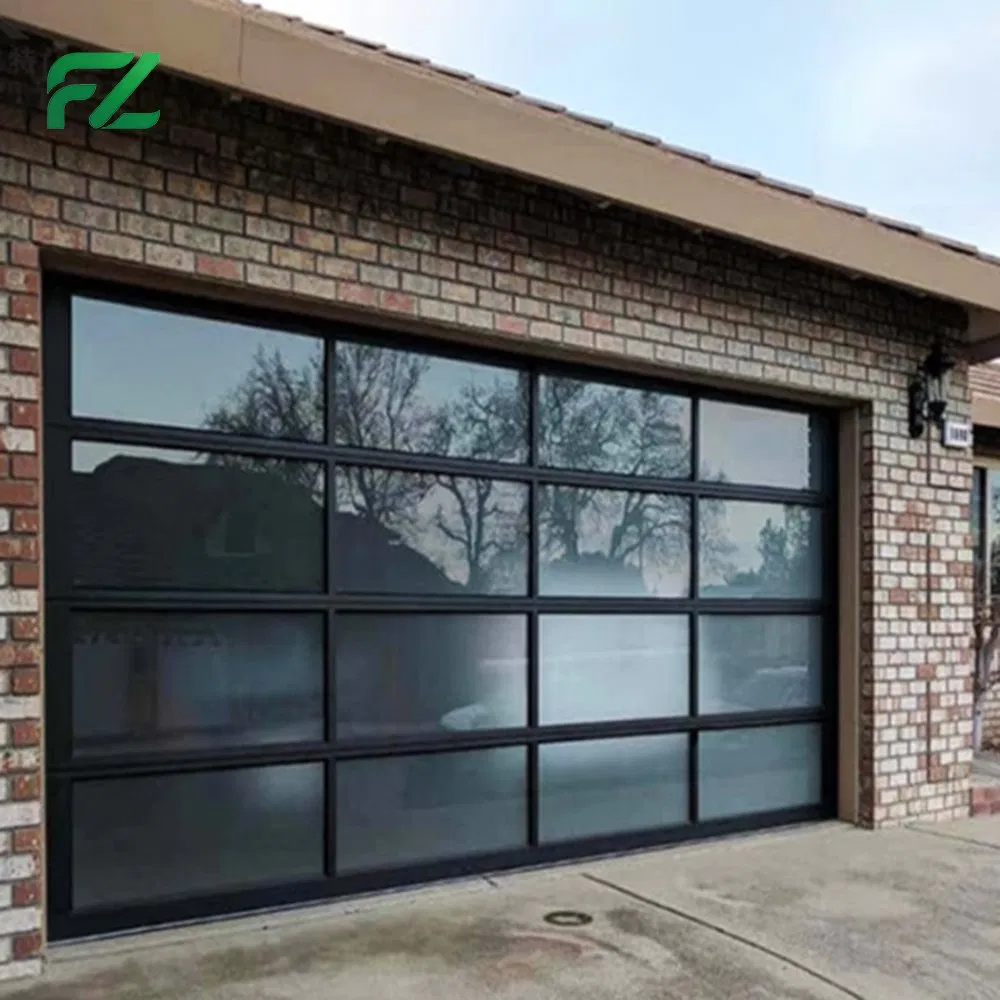 Customizable Modern Garage Door with Remote Control Sliding Aluminum Alloy Garage Door