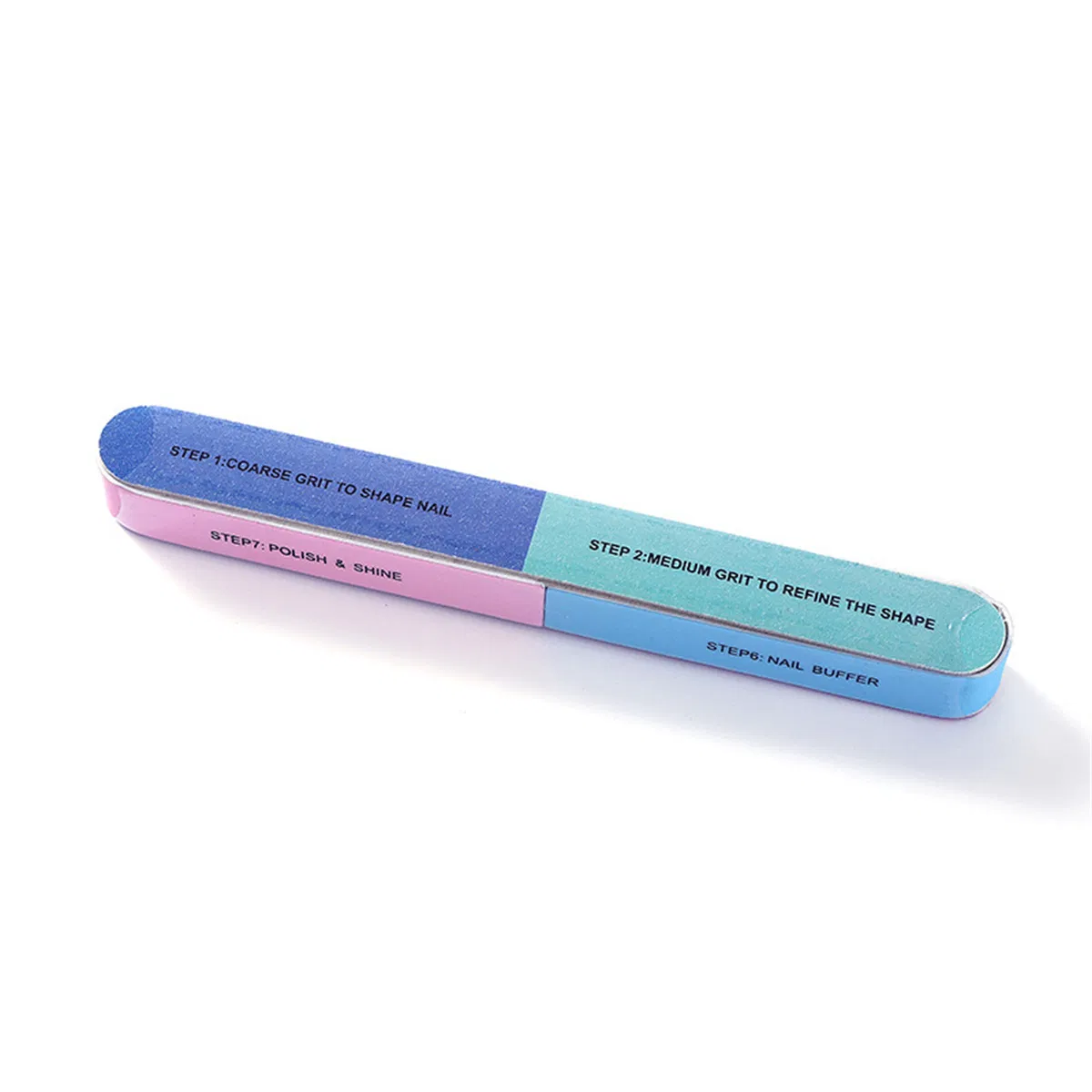 Wholesale 7 Sides Colorful Nail Buffer Block Nail File 7 Sides Sponge Nail Buffer Polishing Sanding Block for Nail Tools