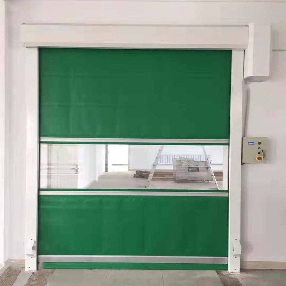 PVC Fabric Airtight Industrial Automatic High Speed Security Rapid Rolling Fast Door for Clean Room or Warehouse