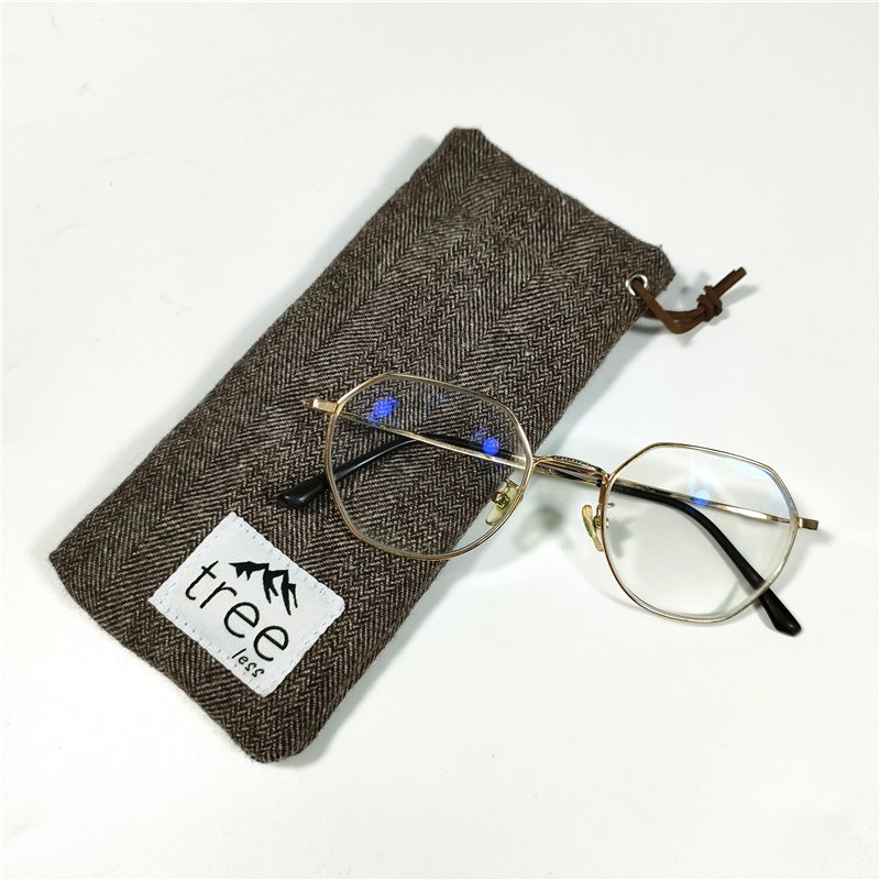 Custom Cheap Plain Drawstring Sunglasses Pouches