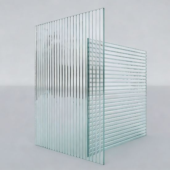 Fluted/Frosted Glass for Entryway Screen, Light and Luxurious Translucent Decorative Partition