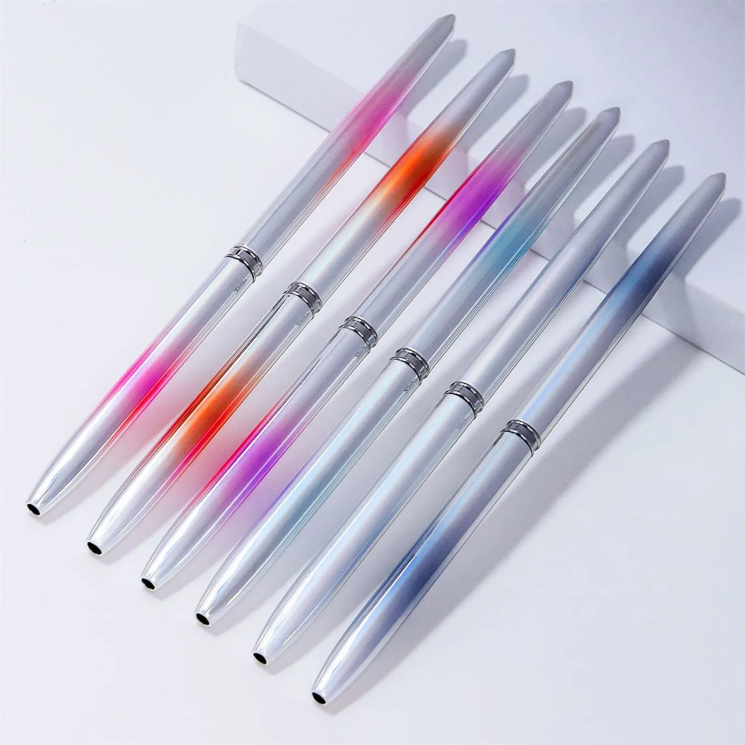 New Metal Pure Mink Hair Nail Crystal Pen Siberian Crystal Carved Brush